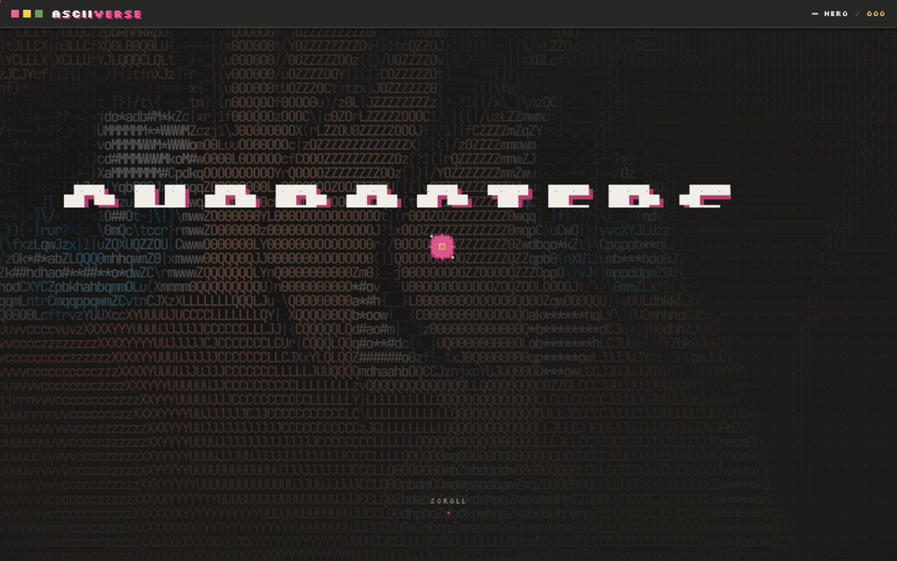asciiverse — images and video as live ASCII